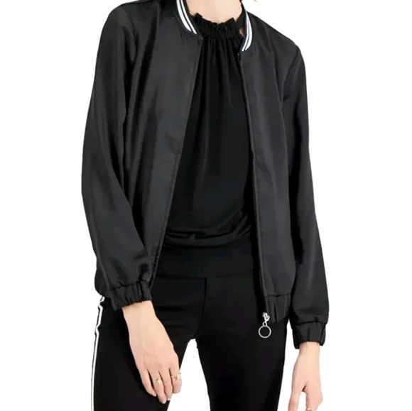 INC International Concepts Women’s Satin Track Jacket (Small) - Picture 2 of 4